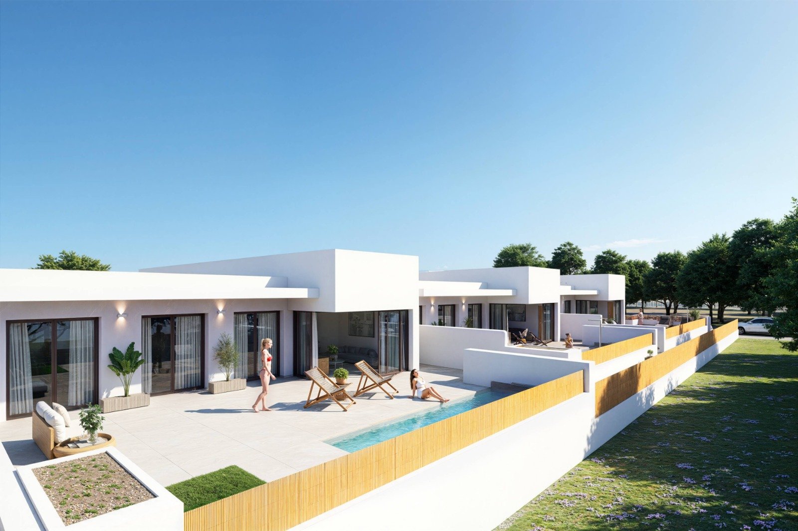 Villa Creta in Dolores is a boutique collection of modern new build villas designed for those looking for a private home in the peaceful surroundings of the Costa Blanca South. Combining contemporary Mediterranean style with practical living spaces, these attractive properties offer an excellent balance between comfort, privacy and outdoor living.