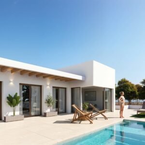 Villa Creta in Dolores is a boutique collection of modern new build villas designed for those looking for a private home in the peaceful surroundings of the Costa Blanca South. Combining contemporary Mediterranean style with practical living spaces, these attractive properties offer an excellent balance between comfort, privacy and outdoor living.