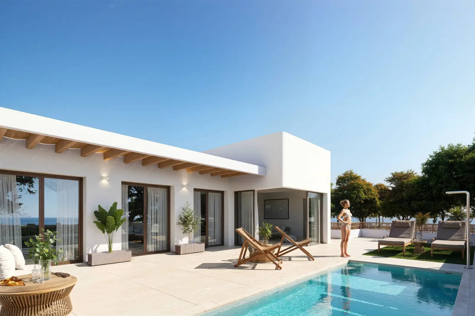 Villa Creta in Dolores is a boutique collection of modern new build villas designed for those looking for a private home in the peaceful surroundings of the Costa Blanca South. Combining contemporary Mediterranean style with practical living spaces, these attractive properties offer an excellent balance between comfort, privacy and outdoor living.