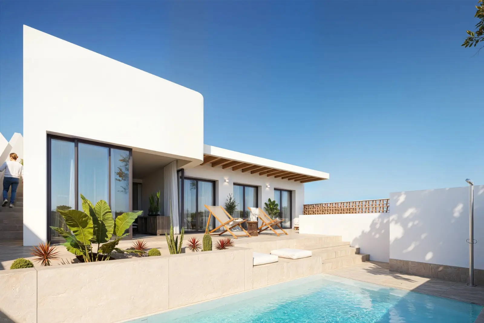 Villa Creta in Dolores is a boutique collection of modern new build villas designed for those looking for a private home in the peaceful surroundings of the Costa Blanca South. Combining contemporary Mediterranean style with practical living spaces, these attractive properties offer an excellent balance between comfort, privacy and outdoor living.