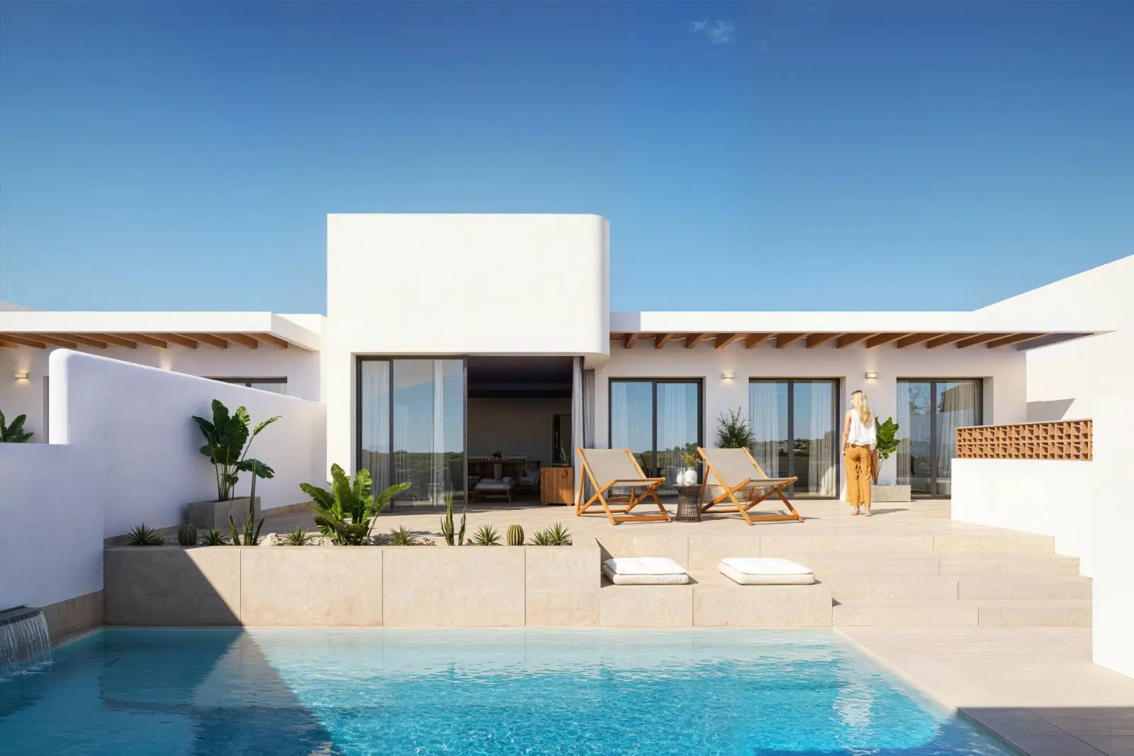 Villa Creta in Dolores is a boutique collection of modern new build villas designed for those looking for a private home in the peaceful surroundings of the Costa Blanca South. Combining contemporary Mediterranean style with practical living spaces, these attractive properties offer an excellent balance between comfort, privacy and outdoor living.