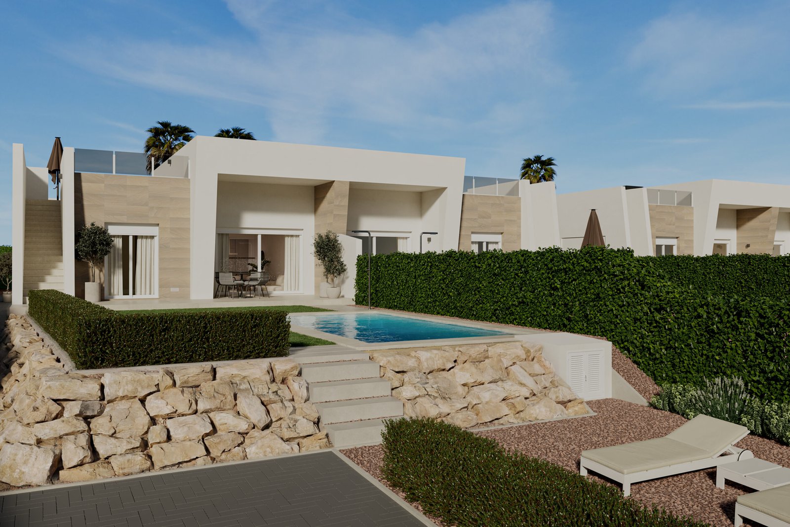 Modern Semi Detached Villas for Sale at La Finca Resort