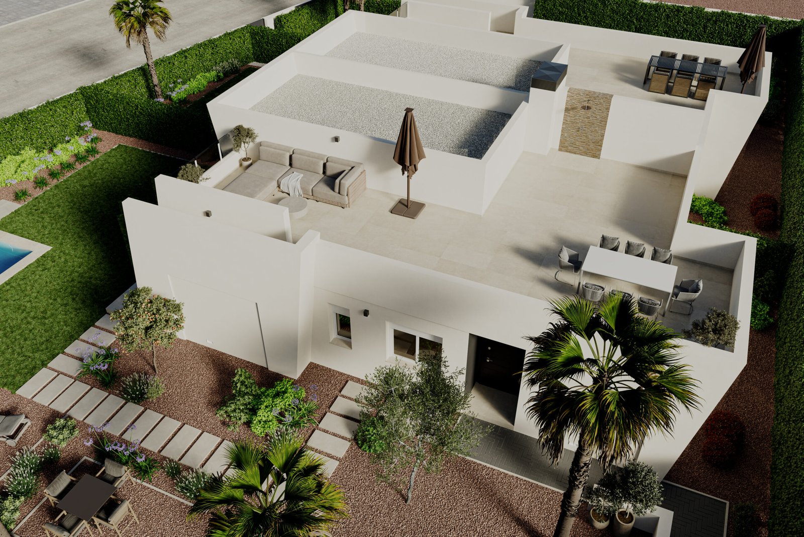 Modern Semi Detached Villas for Sale at La Finca Resort